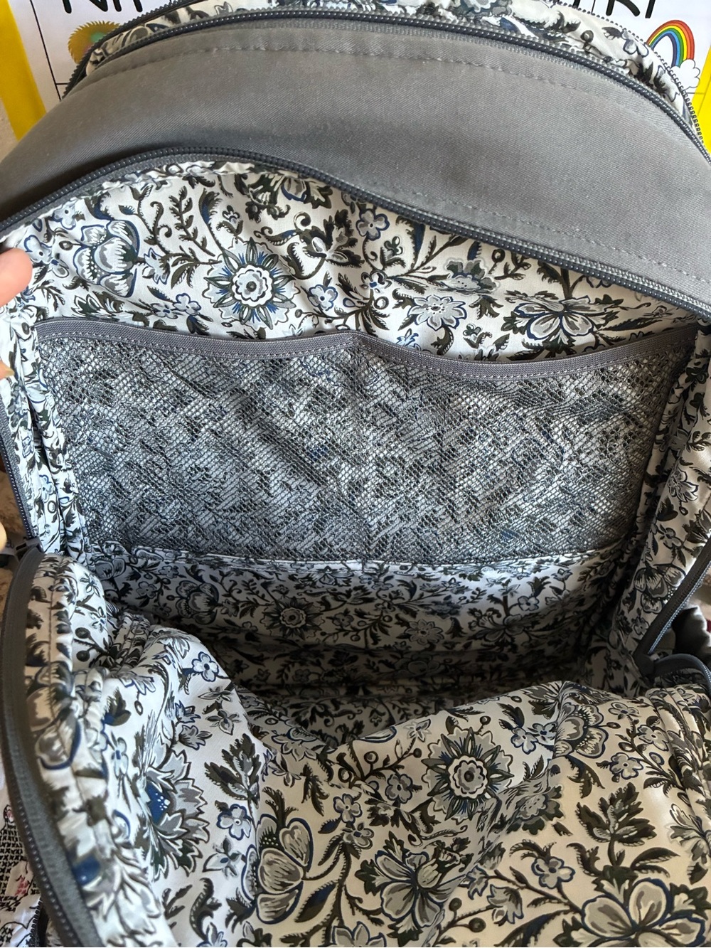 Vera Bradley womens Recycled Cotton Campus Backpack Bookbag - Picture 7 of 9